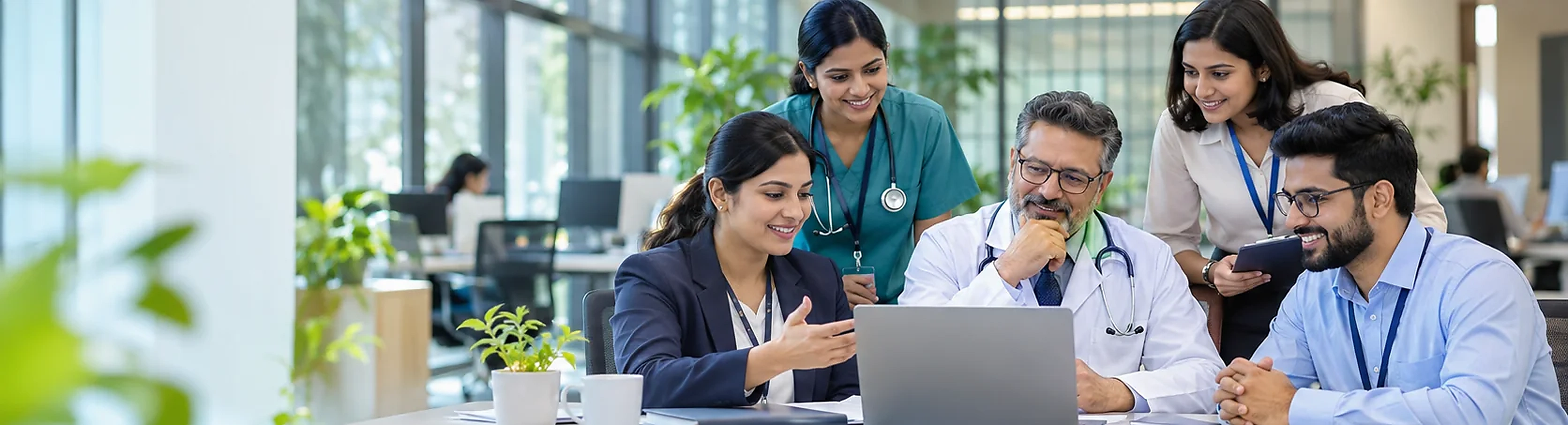 Verovyn specialists collaborating with a physician